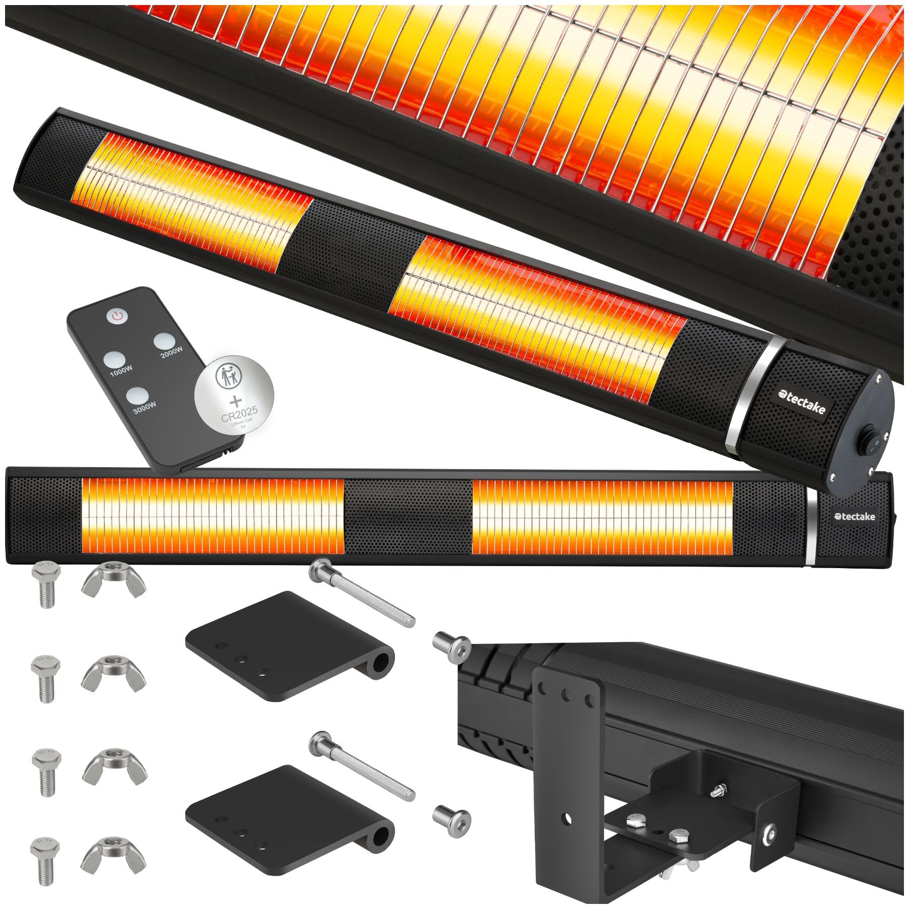 tectake Infrarot Heizstrahler mit Fernbedienung